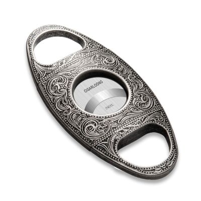 Cigarloong Siyah Damascus Metal Puro Kesici 60 Ring - 1