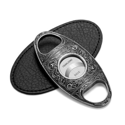 Cigarloong Siyah Damascus Metal Puro Kesici 60 Ring - 3