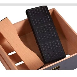 Cigarloong Camlı 3 Çekmeceli Puro Kutusu Humidor Siyah 60's - 4