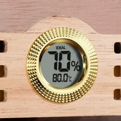 Cigarloong Camlı 4 Çekm.Puro Kutusu Humidor Ceviz 150's - 4