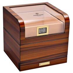 Cigarloong Camlı Katlı Humidor Puro Kutusu Tiger Desen 100s - CigarLoong