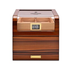 Cigarloong Camlı Katlı Humidor Puro Kutusu Tiger Desen 100s - 3