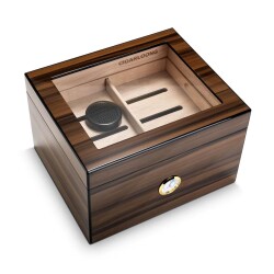 Cigarloong Camlı Puro Kutusu Humidor Ceviz 70's - 3