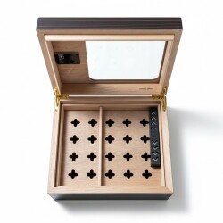 Cigarloong Camlı Puro Kutusu Humidor Ebony 40's - 3