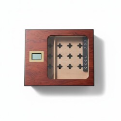 Cigarloong Camlı Puro Kutusu Humidor Rosewood 40's - 3