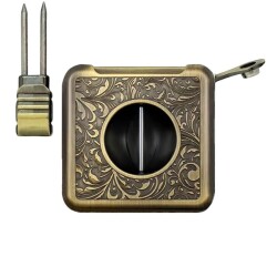 Cigarloong Çok Foksiyonlu Metal Puro V Kesici Antik Bronze - 2
