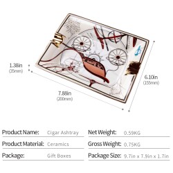 Cigarloong Da Vinci Seramik Puro Küllüğü Gold 2li - 4