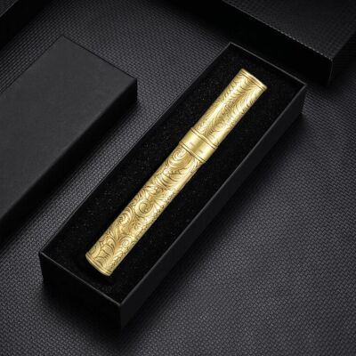 Cigarloong Damascus Metal Puro Kılıfı Tekli Gold 56 Ring - 3