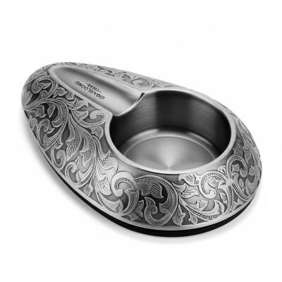 Cigarloong Damascus Oval Metal Puro Küllüğü Siyah Tekli - 3