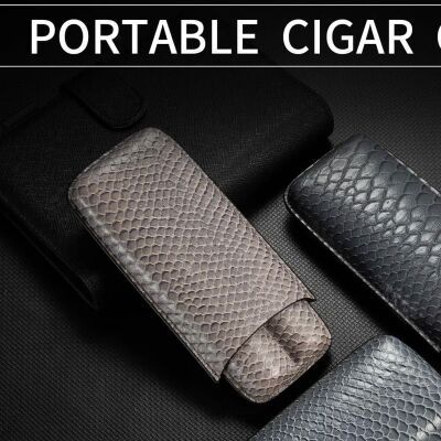 CigarLoong Deri Puro Kılıfı 2'li Croco Vizon 56Ring - 2