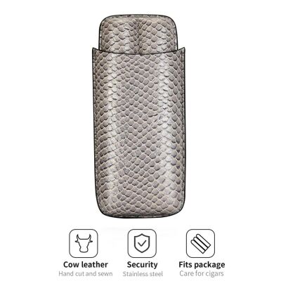 CigarLoong Deri Puro Kılıfı 2'li Croco Vizon 56Ring - 3