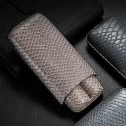 CigarLoong Deri Puro Kılıfı 2'li Croco Vizon 56Ring - 2