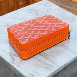 CigarLoong Deri Puro Taşıma Çantası 4'lü Turuncu - 4