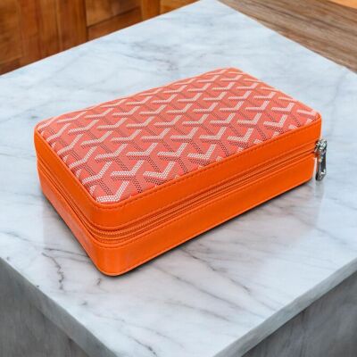 CigarLoong Deri Puro Taşıma Çantası 4'lü Turuncu - 4