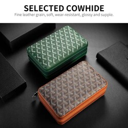 CigarLoong Deri Puro Taşıma Çantası 4'lü Yeşil - 4