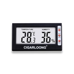 Cigarloong Dijital Higrometre Nem Isı Ölçer Diktörtgen - 1