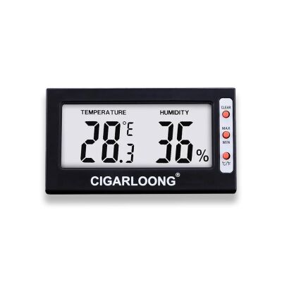 Cigarloong Dijital Higrometre Nem Isı Ölçer Diktörtgen - 1