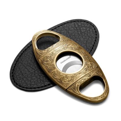 Cigarloong Gold Damascus Metal Puro Kesici 60 Ring - 3