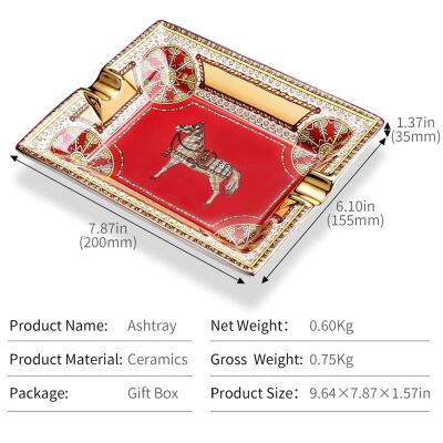 Cigarloong Horse Seramik Puro Küllüğü Kırmızı 2li - 4