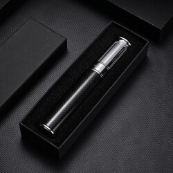 Cigarloong Karbon Metal Puro Kılıfı Tekli Siyah 60 Ring - 3