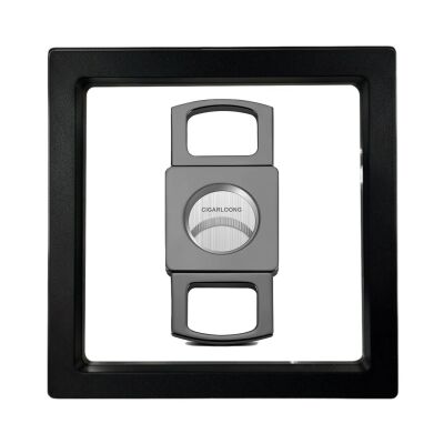 Cigarloong Kare Model Metal Puro Kesici Siyah 60 Ring - 1