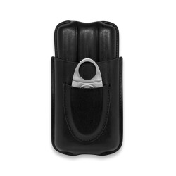 CigarLoong Kesicili Deri Puro Kılıfı 3'lü Siyah 56Ring - CigarLoong