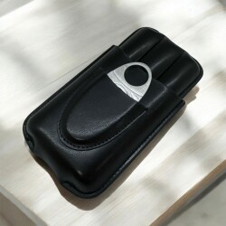 CigarLoong Kesicili Deri Puro Kılıfı 3'lü Siyah 56Ring - 3