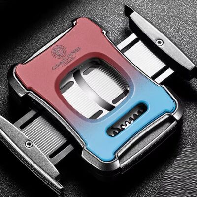 Cigarloong Kırmızı Metal Puro Kesici 60 Ring - 2