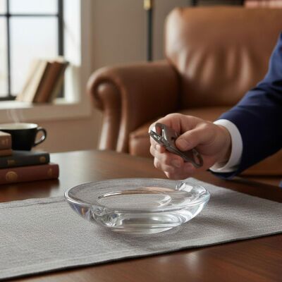 Cigarloong Kristal Cam Puro Küllüğü Büyük Yuvarlak Tekli - 2