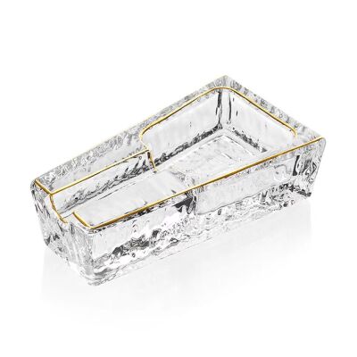 Cigarloong Kristal Cam Puro Küllüğü Clear Gold Tekli - 1