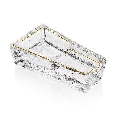 Cigarloong Kristal Cam Puro Küllüğü Clear Gold Tekli - 2