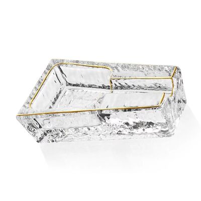 Cigarloong Kristal Cam Puro Küllüğü Clear Gold Tekli - 4