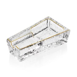 Cigarloong Kristal Cam Puro Küllüğü Clear Gold Tekli - CigarLoong
