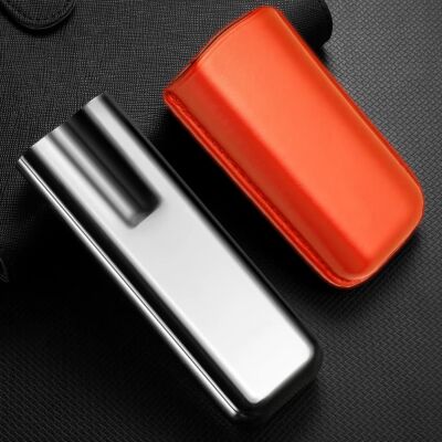 CigarLoong Metal Deri Puro Kılıfı 2'li Turuncu 60Ring - 3