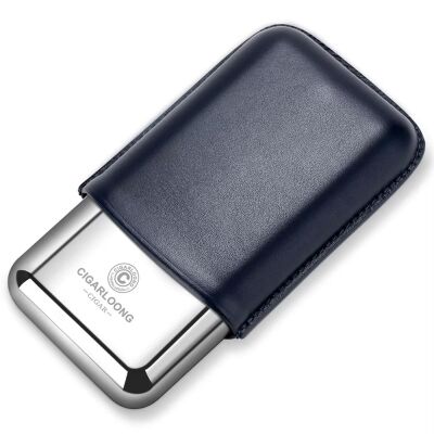 CigarLoong Metal Deri Puro Kılıfı 3'lü Mavi 60Ring - 1