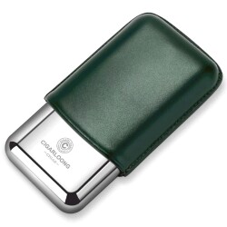 CigarLoong Metal Deri Puro Kılıfı 3'lü Yeşil 60Ring - CigarLoong