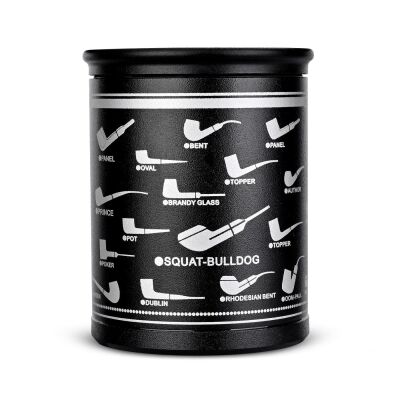 Cigarloong Metal Pipo Tutun Kavanozu Siyah - 1