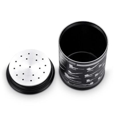 Cigarloong Metal Pipo Tutun Kavanozu Siyah - 4