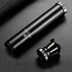 Cigarloong Metal Puro Kılıfı Delicili Sehpalı Tekli Siyah 60 Ring - 2