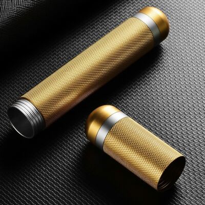Cigarloong Metal Puro Kılıfı Tüpü Tekli Gold 54 Ring - 3