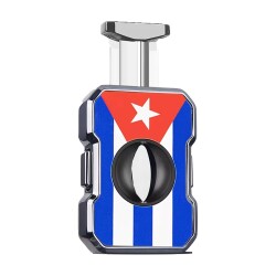 Cigarloong Metal Puro V Kesici 60 Ring Cuban Flag - 2