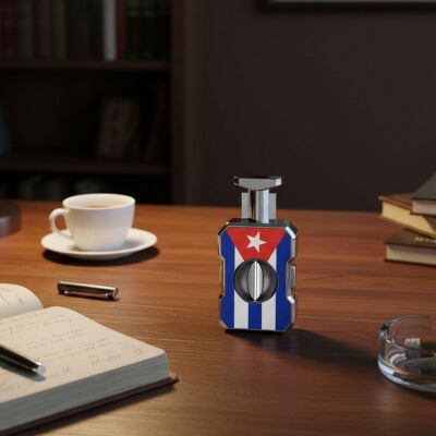 Cigarloong Metal Puro V Kesici 60 Ring Cuban Flag - 4