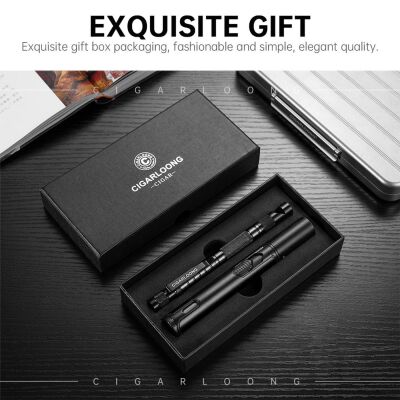 Cigarloong Puro Delici İğne Ve Çakmak Seti Siyah - 3