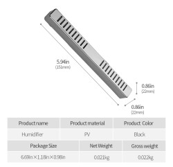 Cigarloong Puro Kutusu Nemlendirici Humidifier İnce Uzun Silver - CigarLoong (1)