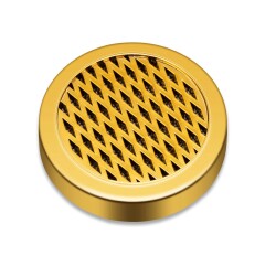 Cigarloong Puro Kutusu Nemlendirici Humidifier Yuvarlak Gold - CigarLoong