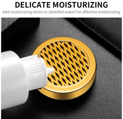 Cigarloong Puro Kutusu Nemlendirici Humidifier Yuvarlak Gold - CigarLoong (1)
