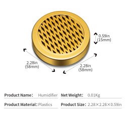 Cigarloong Puro Kutusu Nemlendirici Humidifier Yuvarlak Gold - 4