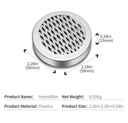 Cigarloong Puro Kutusu Nemlendirici Humidifier Yuvarlak Silver - 4