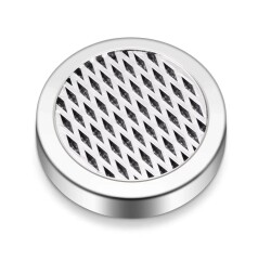 Cigarloong Puro Kutusu Nemlendirici Humidifier Yuvarlak Silver - CigarLoong