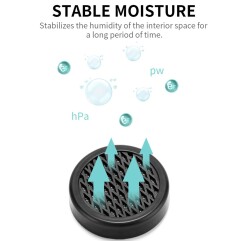 Cigarloong Puro Kutusu Nemlendirici Humidifier Yuvarlak Siyah - CigarLoong (1)